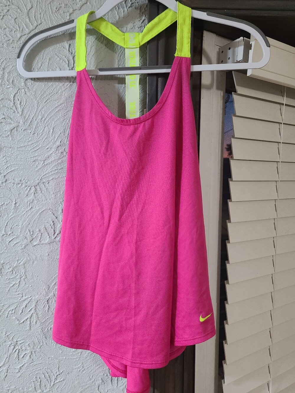 Nike Hot Pink Tank with Neon Yellow Racerback